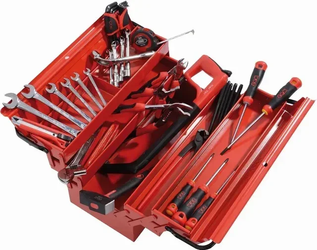 Metal toolbox 40 tools SAM CP-40N - Complete electrical mechanical kit