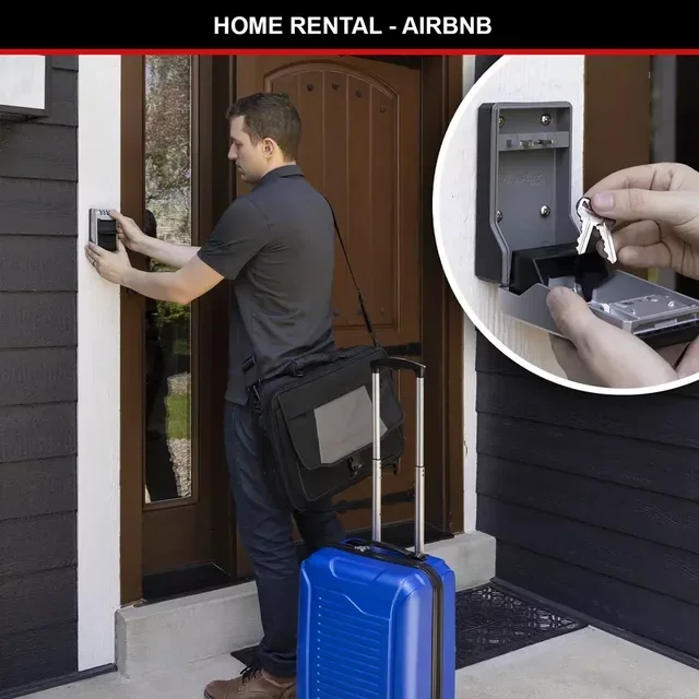 Master Lock 5481EURD Wall-Mounted Key Safe Box 10 Keys Digital Combination Lock