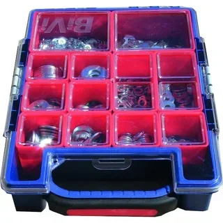 Coffret 1010 écrous hexagonaux HU LENNIE COFECRV2 - Assortiment acier zingué M3-M16