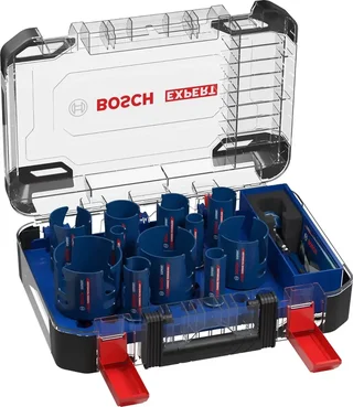 Coffret 11 scies cloches carbure Bosch Expert Ø20-76mm matériaux construction