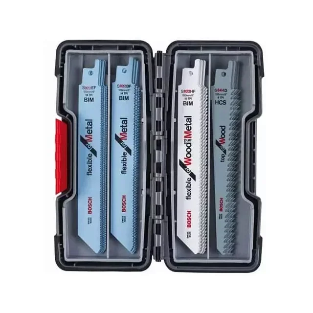 Coffret 20 lames scie sabre Bosch bois métal 2607010902