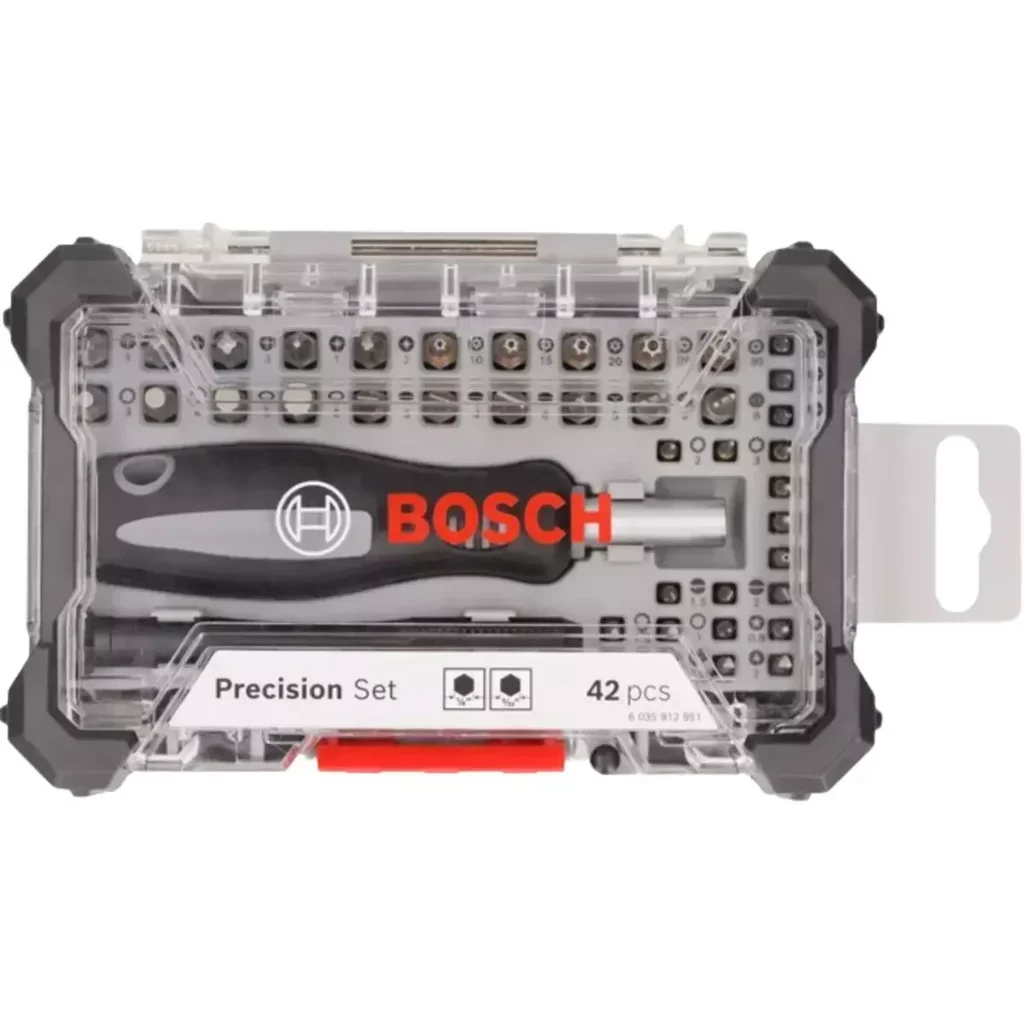 Coffret 42 embouts vissage précision Bosch pour smartphone console ordinateur