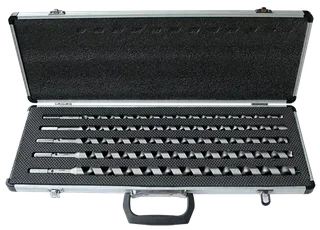 Coffret 5 mèches à bois LEMAN - forets HSS hexagonaux charpente