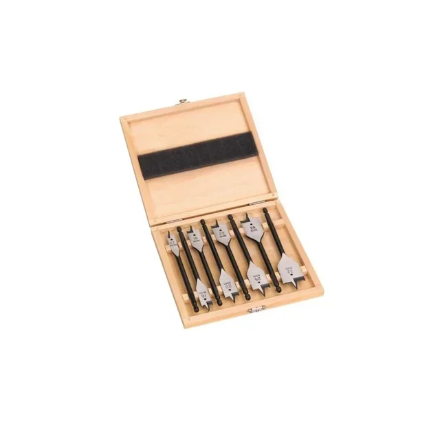 Coffret 8 mèches plates bois Milwaukee Ø12-32mm perçage rapide