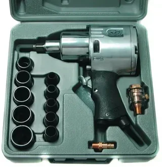 1/2" Impact Wrench Kit SAM 1144-90 with 10 Sockets and Accessories