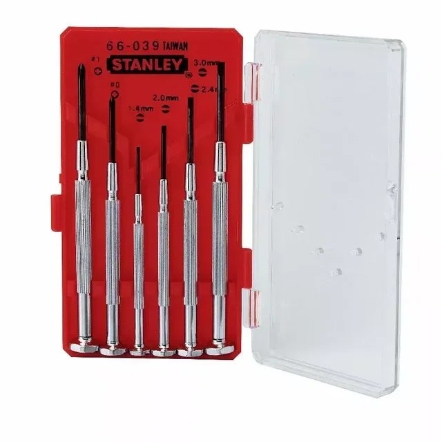 Stanley 1-66-039 Precision Watchmaker Screwdriver Set 6 Pieces