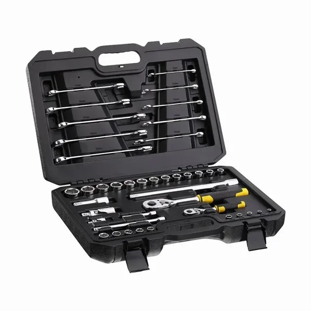 Coffret douilles clés mixtes STANLEY 41 pièces 1/4" 1/2" STMT82832-1