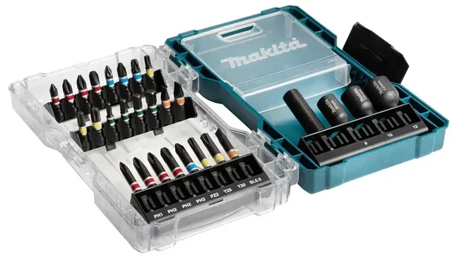Set Avvitamento 28 Pezzi Inserti e Bussole MAKITA E-07048 Professionale