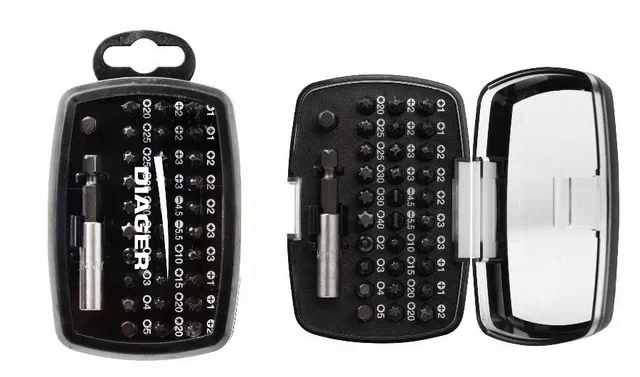 32-piece torsion screwdriver bit set DIAGER FOX II magnetic