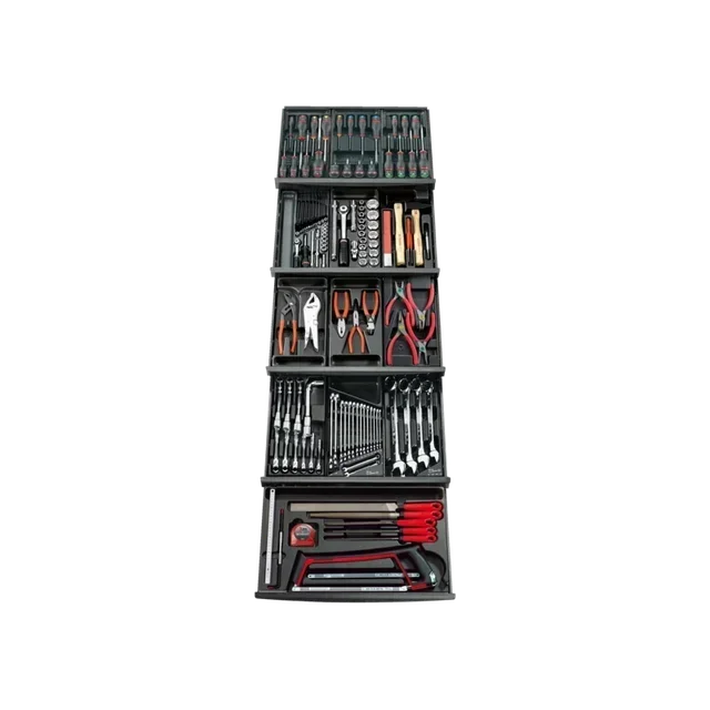 Cassetta Attrezzi FACOM 143 Pezzi 13 Moduli 4 Cassetti CM.143PF - Cacciaviti Protwist Bussola 1/4" 1/2" Chiavi Maschio