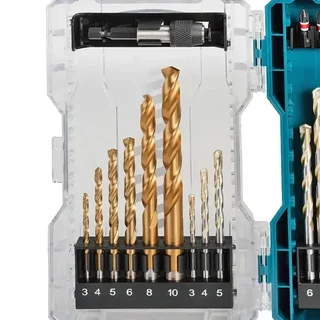 Coffret perçage vissage 27 pièces MAKITA E-07032 mèches HSS titane forets maçonnerie embouts