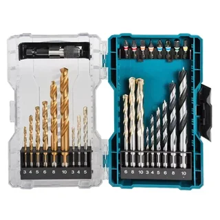 Coffret perçage vissage 27 pièces MAKITA E-07032 mèches HSS titane forets maçonnerie embouts