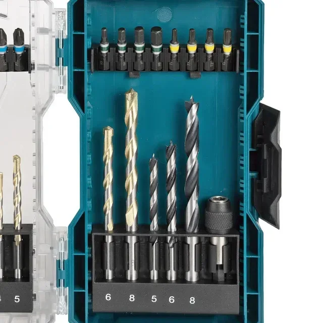 MAKITA E-07054 Set di Punte da Trapano e Avvitamento 29 Pezzi Multi-Materiale Legno Metallo Muratura