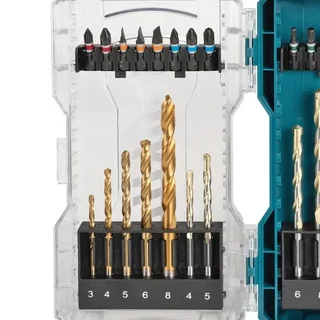 MAKITA E-07054 Set di Punte da Trapano e Avvitamento 29 Pezzi Multi-Materiale Legno Metallo Muratura