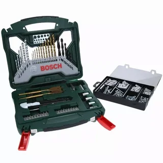 Bosch X-Line 50-Piece Drill and Screwdriver Bit Set + 173-Piece Wall Plug and Fixing Kit
