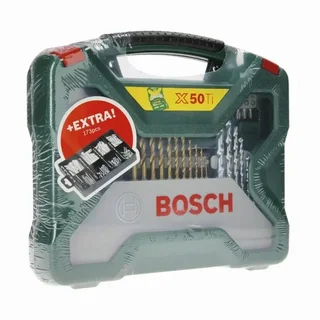 Bosch X-Line 50-Piece Drill and Screwdriver Bit Set + 173-Piece Wall Plug and Fixing Kit