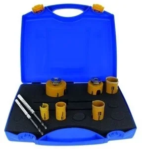 Coffret trépan RISS ProFit 22-68 mm 6 pièces + forets pilotes 8/10 mm