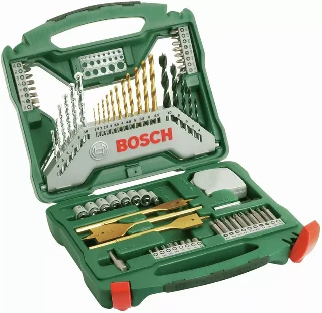 BOSCH 70-Piece Drill and Screwdriver Bit Set Ø4-10 mm X-Line