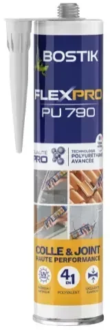 Colle joint polyuréthane Bostik PU790 multi-usages bâtiment menuiserie