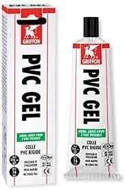 Colle PVC Gel Aqua Griffon spéciale eau potable pour tuyaux et raccords jusqu'à 250mm