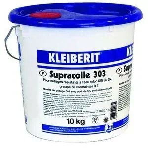 Colla vinilica D3/D4 KLEIBERIT 303.0 - Secchio da 10 kg per falegnameria esterna e laminazione