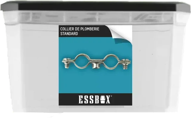 Collier de plomberie ESSBOX SCELL-IT Double Ø18/Ø7 mm - Lot 50 pièces