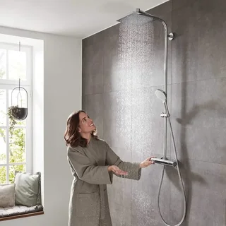 Colonne douche Hansgrohe Crometta E 1 Jet Chromé anti-calcaire 27271000