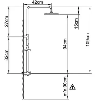 Colonne de douche Panam Evo Xtreme Box CLEVER 61027 complète chromée