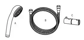 Thermostatische Duscharmatur Saona Slim Box 61014 CLEVER - Chrom
