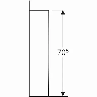 Colonne de lavabo Bastia Geberit 501.608.00.1 blanc