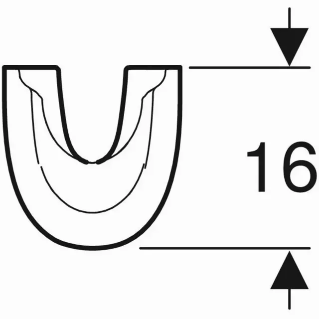 Colonne de lavabo Bastia Geberit 501.608.00.1 blanc