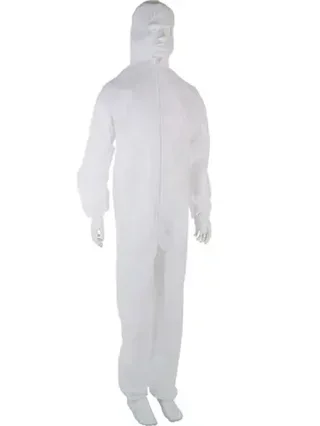 Combinaison jetable capuche SINGER PLYCBC polypropylène blanc