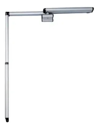 Compas OL90 GEZE 170mm blanc avec palier d'accrochage - Ref 30377