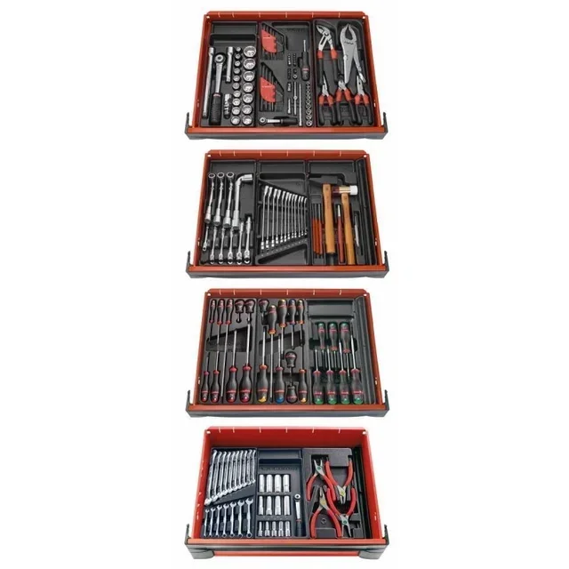 Composition outils FACOM V8PF 121 pièces - Kit complet mécanique