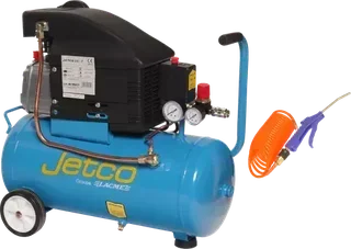 Compressore d'Aria Portatile LACME JetCo 25 - 12m³/h 24L 8 bar 1471W Monofase con Ruote e Maniglia