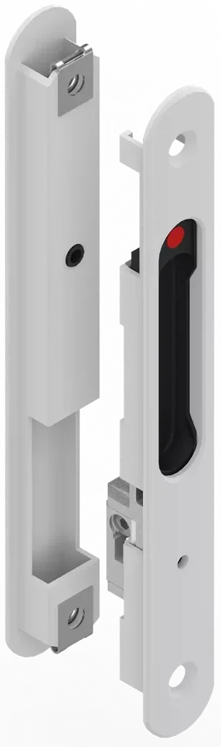 Coquille double coulissant Silène 6795 La Croisée DS Blanc - Serrure porte