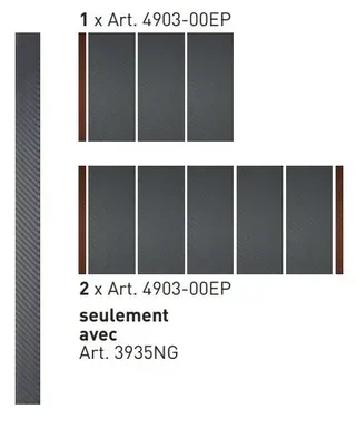 Insert latéral EVA carbone KRAFTWERK pour coquille 4903-00EP