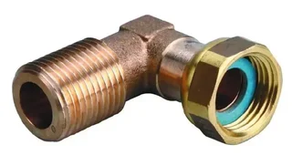 Gomito 90° Ottone Maschio/Femmina Dado 15x21 GURTNER Ref 24217N