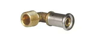 Raccord coude 90° multicouche à sertir HENCO laiton 5/6P eau potable chauffage