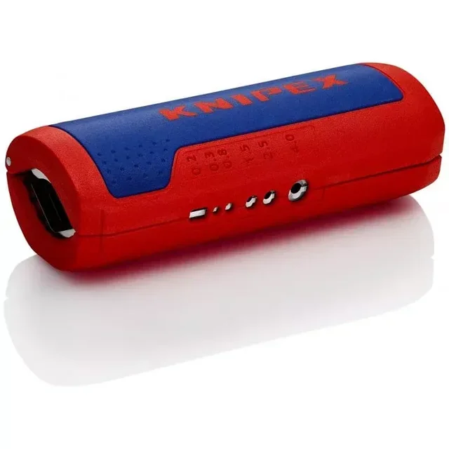 Tagliatubi Knipex TwistCut 90 22 02 SB per tubi elettrici con spellafili integrato