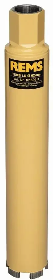 REMS Picus DP TDKB-LS UNC 1 1/4" 1815 Diamantbohrkrone - Trockenbohren Stahlbeton