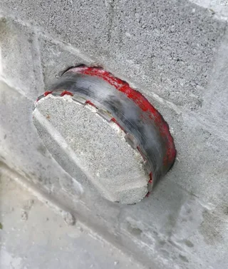 Corona diamantada VIRAX 535 hormigón armado perforación en húmedo y seco