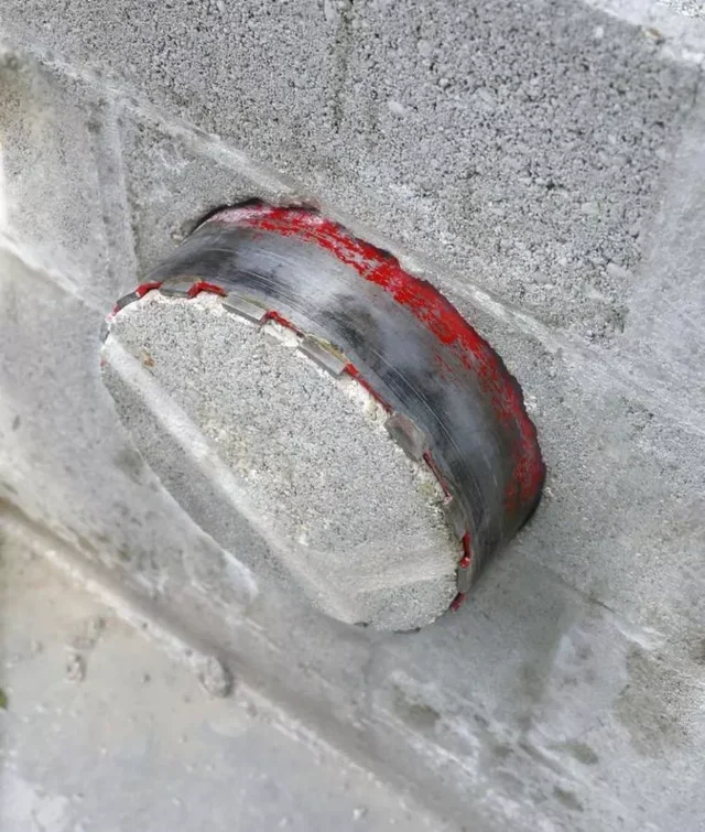 Corona diamantada VIRAX 535 hormigón armado perforación en húmedo y seco