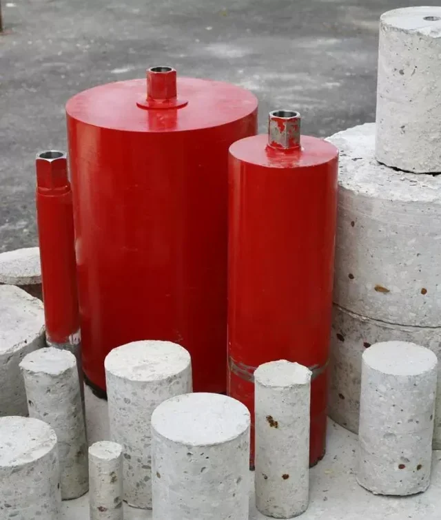 Couronne diamantée carotteuse VIRAX 535 béton armé carottage eau sec