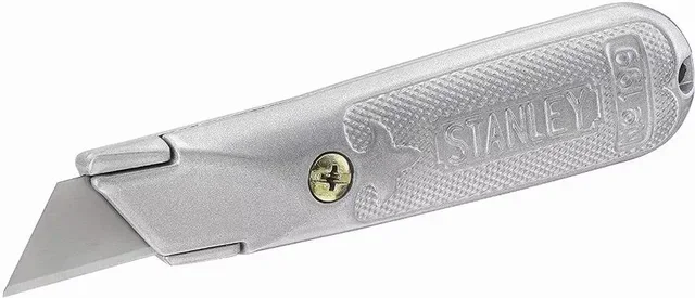 Fixed blade knife 199 zinc chiseled body Interlock safety system