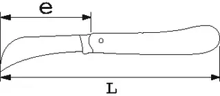 SAM OUTILLAGE Electrician Knife 2 Blades 70mm Rosewood Handle Professional Wire Stripping Tool