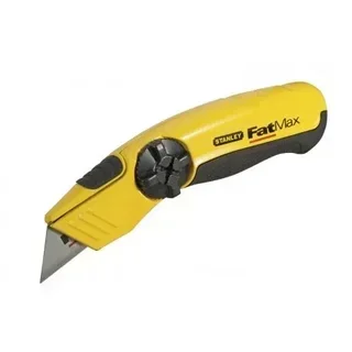 Stanley FatMax 170mm Fixed Blade Construction Knife 0-10-780 with 5 Trapezoid Blades