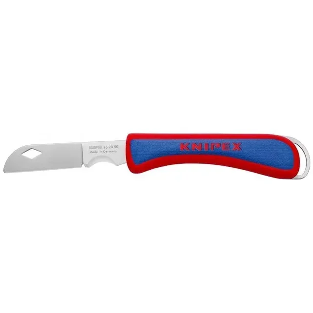 Coltello Pieghevole Elettricista KNIPEX 80 mm Lama Acciaio Inox Impugnatura Comfort