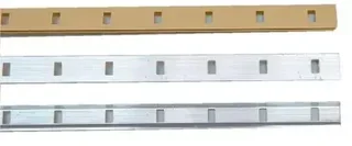 Crémaillère aluminium VACHETTE 1337 anodisé argent 2 m encastrable