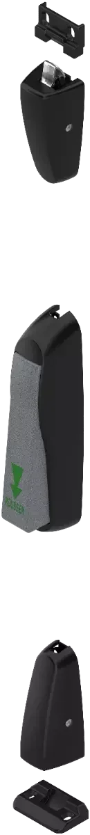 Crémone poussoir 2 points Sevad CROISEE DS urgence noir 6888